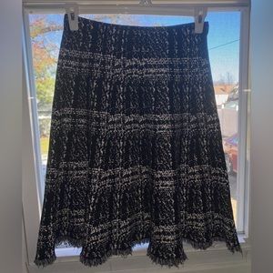 Milano Knee-Length Black Plaid Skirt 🖤 Never Worn 🖤